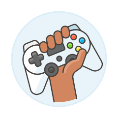 Player Gamepad 2 Illustration from UX Colors Set