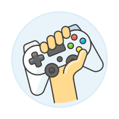 Player Gamepad 3 Illustration from UX Colors Set