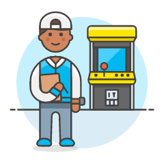 Game Arcade 3 Illustration from UX Colors Set