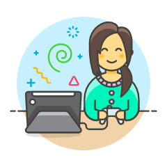 Player Tablet 6 Illustration from UX Colors Set