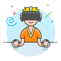 Playing VR 1 Illustration from UX Colors Set