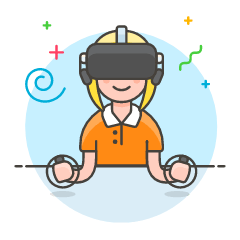 Playing VR 4 Illustration from UX Colors Set