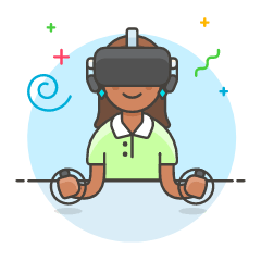 Playing VR 5 Illustration from UX Colors Set