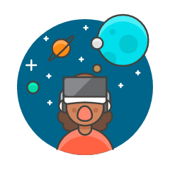 Playing VR Space 6 Illustration from UX Colors Set