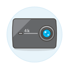 Video Camera Actioncam Illustration from UX Colors Set