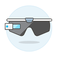 Video Camera Glasses 1 Illustration from UX Colors Set
