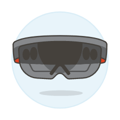 Video Camera Glasses 3 Illustration from UX Colors Set