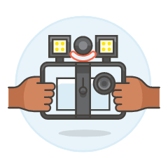 Video Camera Mobile 3 Illustration from UX Colors Set