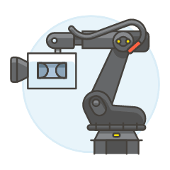 Video Robot Recorder Illustration from UX Colors Set
