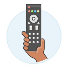 Remote Control 2 Illustration from UX Colors Set