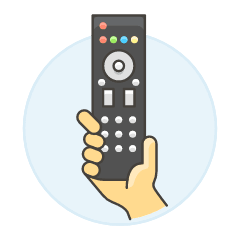 Remote Control 3 Illustration from UX Colors Set