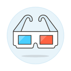 Glasses 3 D Illustration from UX Colors Set