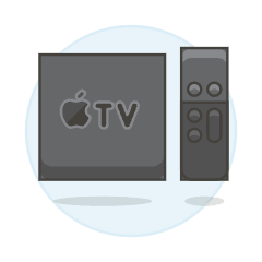 Devices Apple Tv 1 Illustration from UX Colors Set