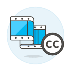 Video Cc Illustration from UX Colors Set