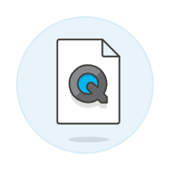 Files Quicktime Illustration from UX Colors Set