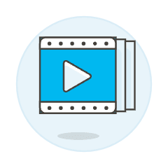 Video Player Film Illustration from UX Colors Set