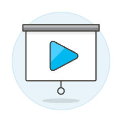 Video Projector Illustration from UX Colors Set