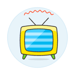 Television Vintage 1 Illustration from UX Colors Set