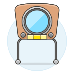 Television Vintage 4 Illustration from UX Colors Set