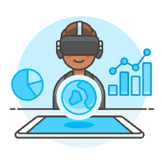 Vr Dashboard 2 Illustration from UX Colors Set