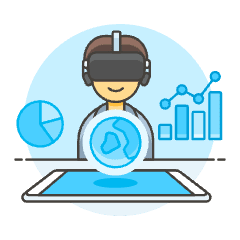 Vr Dashboard 3 Illustration from UX Colors Set