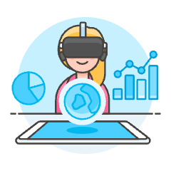 Vr Dashboard 4 Illustration from UX Colors Set