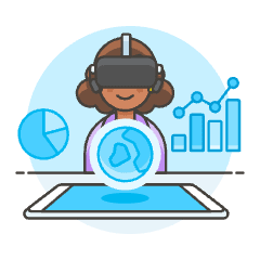 Vr Dashboard 5 Illustration from UX Colors Set