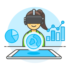 Vr Dashboard 6 Illustration from UX Colors Set