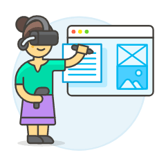 Vr App Devolopment 6 Illustration from UX Colors Set