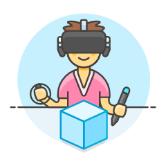 Vr Modelling 4 3 Illustration from UX Colors Set