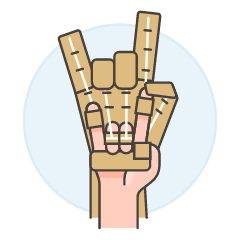 Robotic Hand Prototype 1 Illustration from UX Colors Set