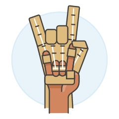 Robotic Hand Prototype 3 Illustration from UX Colors Set