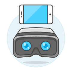Vr Headset 2 Illustration from UX Colors Set