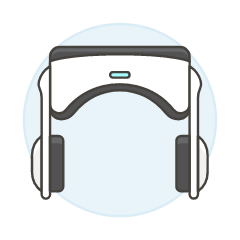 Vr Headset 3 Illustration from UX Colors Set