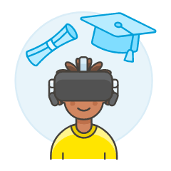 Vr Education 2 Illustration from UX Colors Set