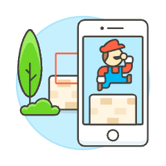 Ar Game Illustration from UX Colors Set