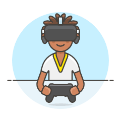 Vr Gaming 2 2 Illustration from UX Colors Set