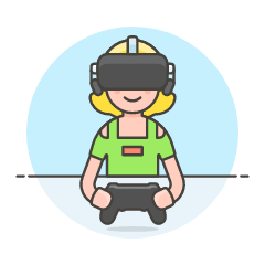 Vr Gaming 2 4 Illustration from UX Colors Set