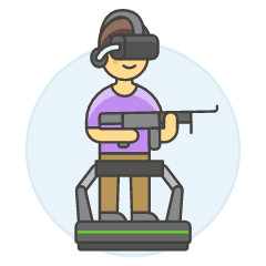Vr Shooting 1 3 Illustration from UX Colors Set