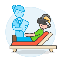 Vr Mental Therapy 1 Illustration from UX Colors Set