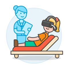 Vr Mental Therapy 4 Illustration from UX Colors Set