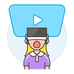 Vr Presentation 4 Illustration from UX Colors Set