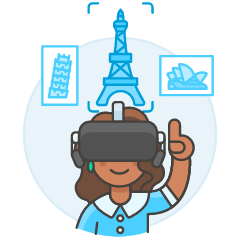 Vr Destination 5 Illustration from UX Colors Set