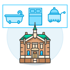 Vr Hotel Service Illustration from UX Colors Set