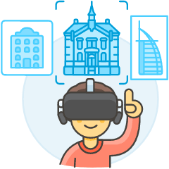 Vr Pick Hotel 3 Illustration from UX Colors Set