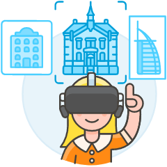 Vr Pick Hotel 4 Illustration from UX Colors Set
