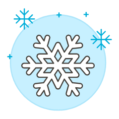 Snowflakes Illustration from UX Colors Set