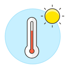 Thermometer Temperature Illustration from UX Colors Set