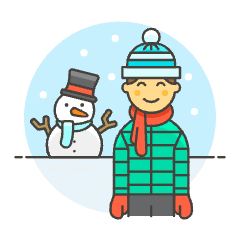 Winter Snowman 5 Illustration from UX Colors Set