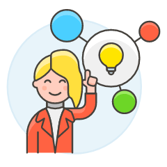 Creative Thinking 4 Illustration from UX Colors Set